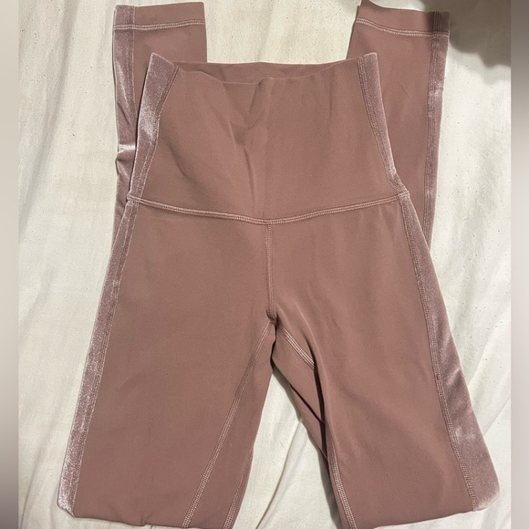 Brown and Gray High-Waisted Leggings - Picture 1 of 3
